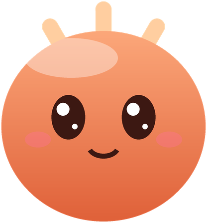 The Claude agent: an orange round face with three small antennae